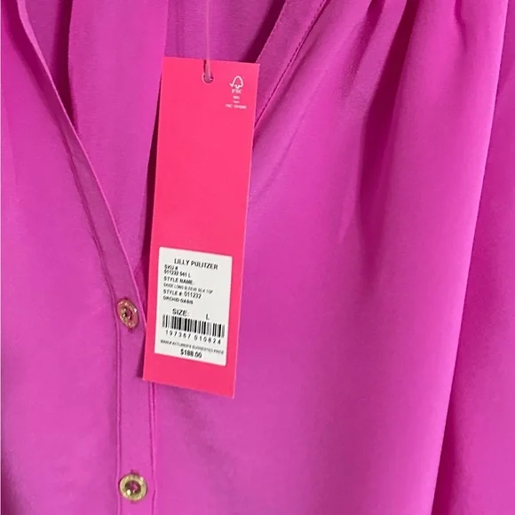 Lilly Pulitzer Paige silk top - Picture 4 of 4